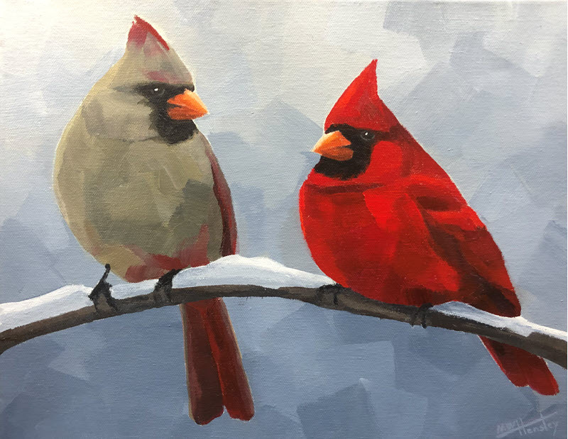 "Cardinal Couple" by Michael Hensley